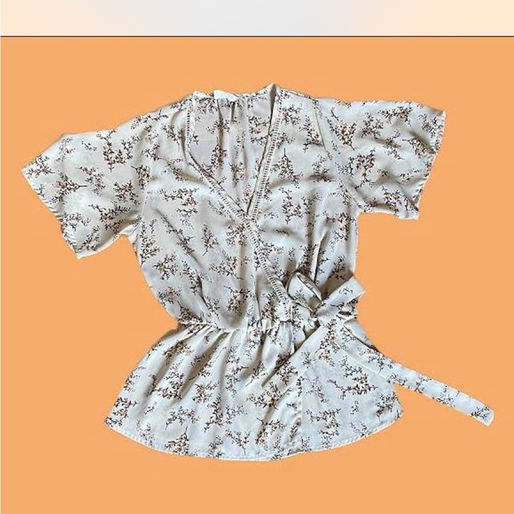 Sienna Sky Cream Floral Blouse